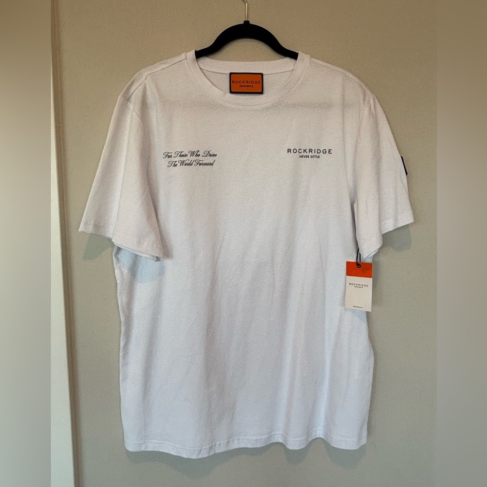 NWT Rockridge White Short Sleeve Men's Tee 190